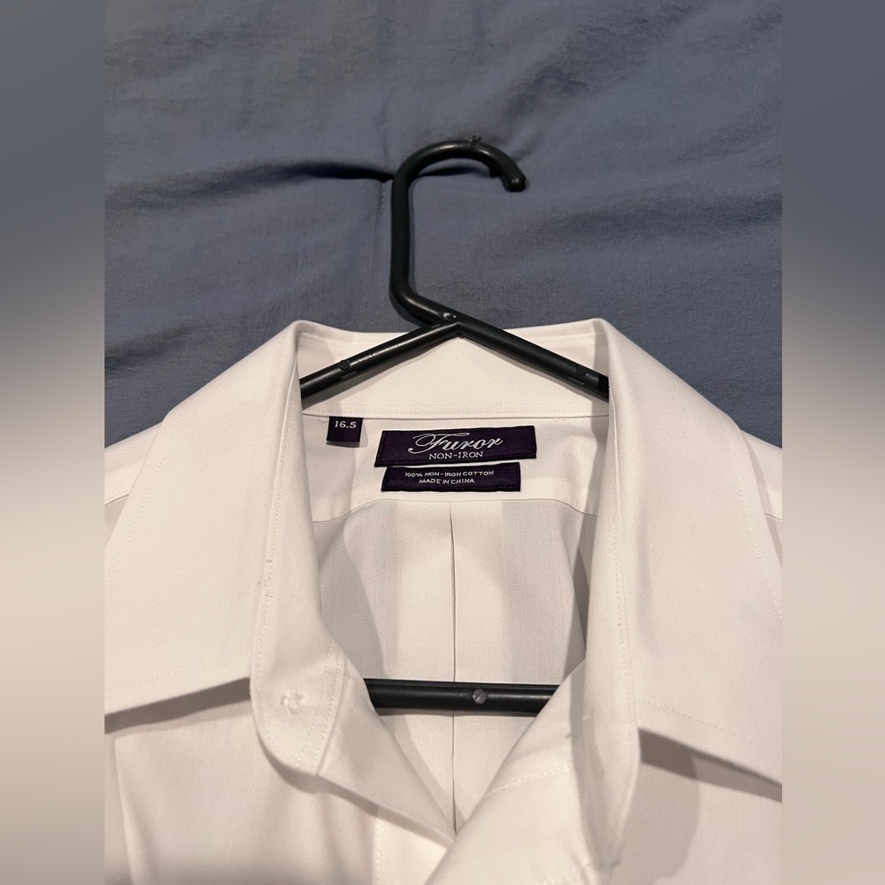 White Button Down Dress Shirt — Furor Non-Iron